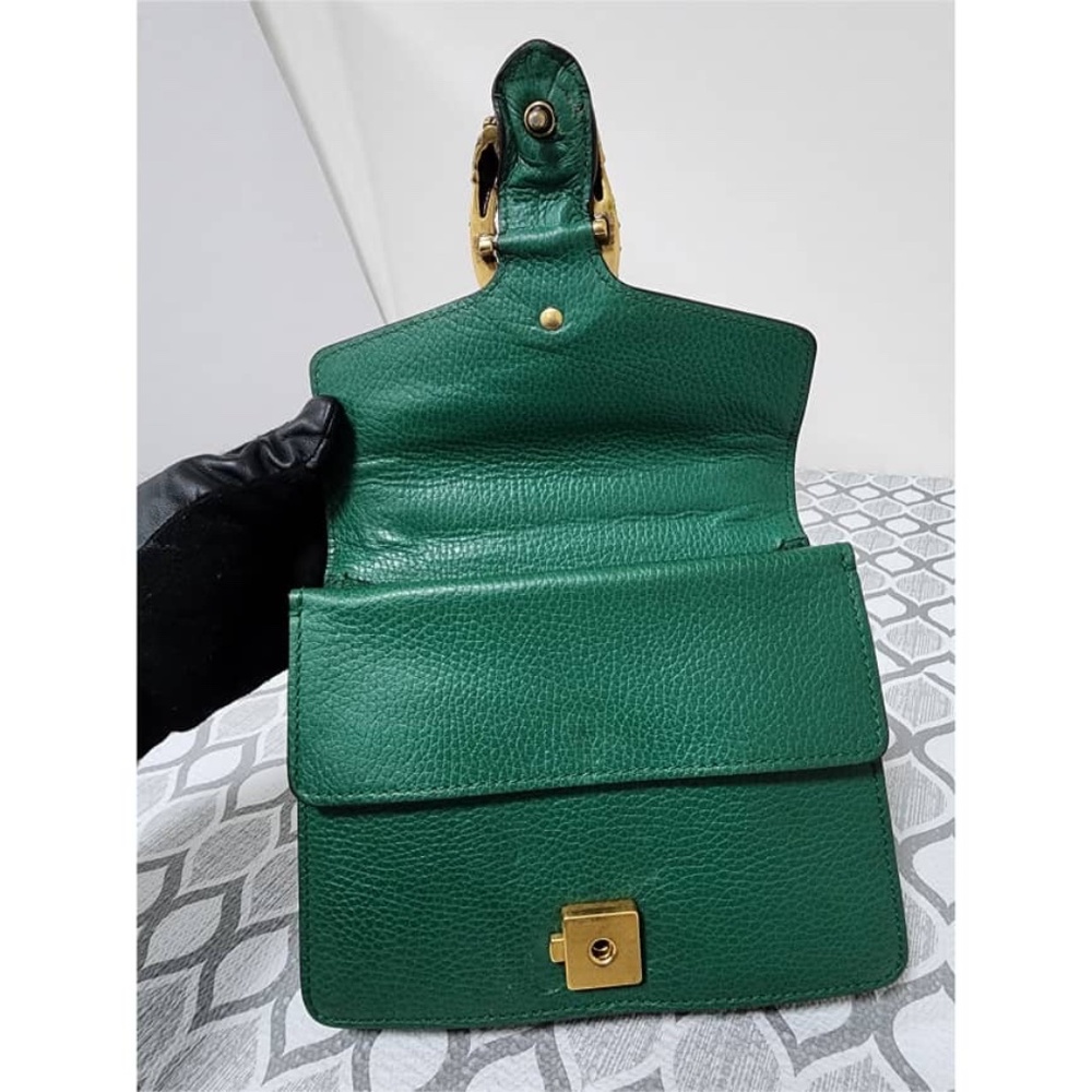 Authentic Gucci Small Leather Dionysus Crossbody Bag Green - Picture 10 of 16